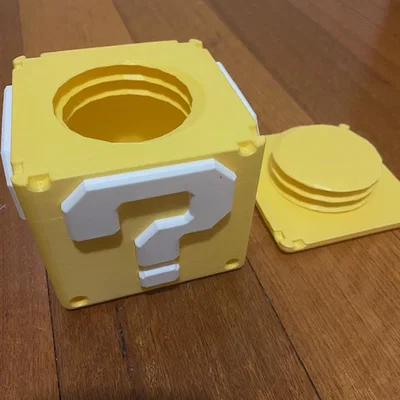 Mô hình hộp bí ẩn Super Mario (Mystery Box) in 3D kèm nắp vặn