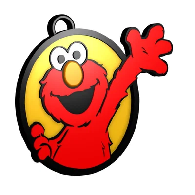 Móc khóa Elmo in 3D siêu đáng yêu cho fan hâm mộ