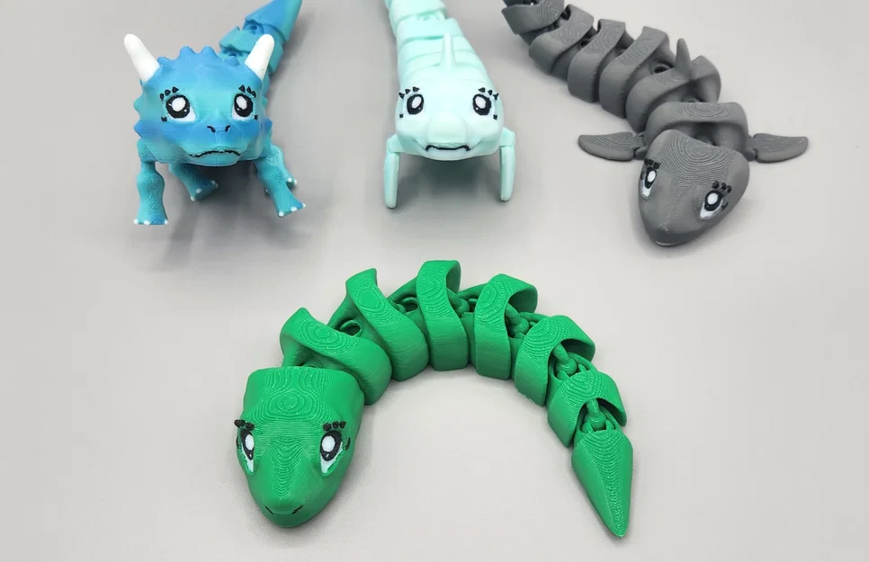 FLEXI FIDGET DESKTOP GUARDIAN - RẮN CUTE (CUTE SNAKE) - Image 1