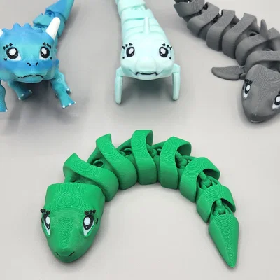 FLEXI FIDGET DESKTOP GUARDIAN - RẮN CUTE (CUTE SNAKE)