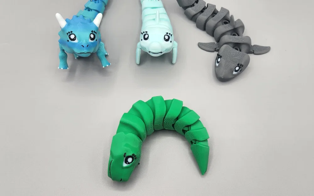 FLEXI FIDGET DESKTOP GUARDIAN - RẮN CUTE (CUTE SNAKE) - Image 3