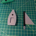 Mini Sailboat Laser – Thuyền buồm mini dễ in, sail xoay được - Thumbnail 3