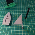 Mini Sailboat Laser – Thuyền buồm mini dễ in, sail xoay được - Thumbnail 4