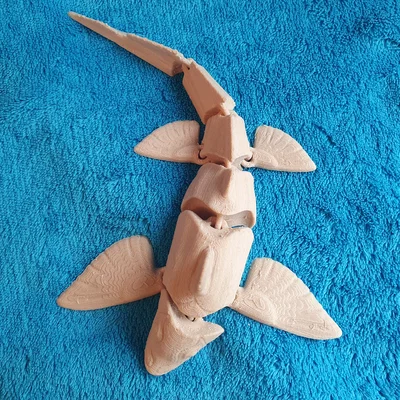 Cá Ghostshark Vực Sâu khớp nối (Articulated Abyssal Ghostshark) Print-in-Place