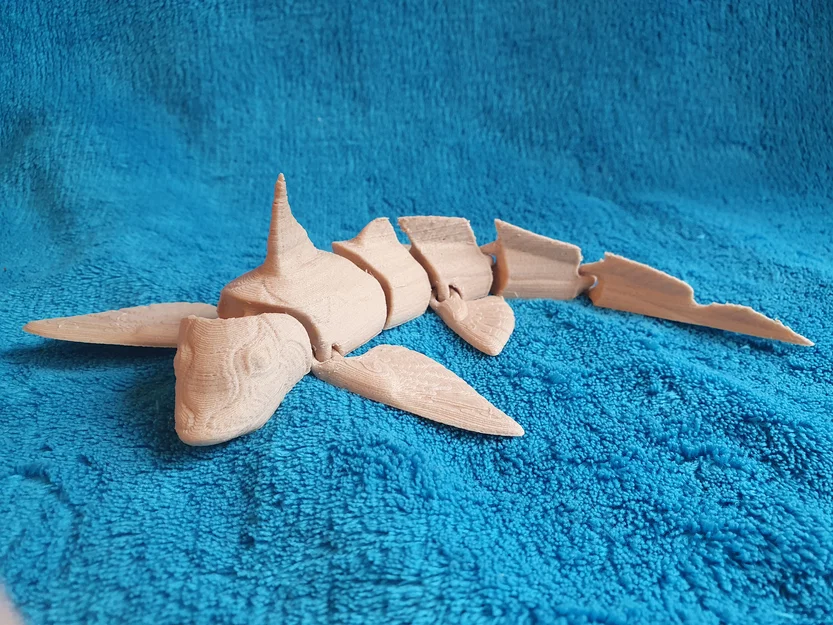 Cá Ghostshark Vực Sâu khớp nối (Articulated Abyssal Ghostshark) Print-in-Place - Image 3