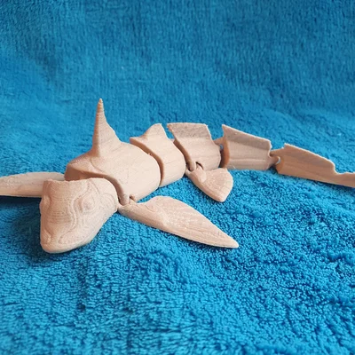 Cá Ghostshark Vực Sâu khớp nối (Articulated Abyssal Ghostshark) Print-in-Place