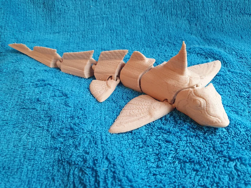 Cá Ghostshark Vực Sâu khớp nối (Articulated Abyssal Ghostshark) Print-in-Place - Image 4