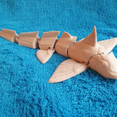 Cá Ghostshark Vực Sâu khớp nối (Articulated Abyssal Ghostshark) Print-in-Place