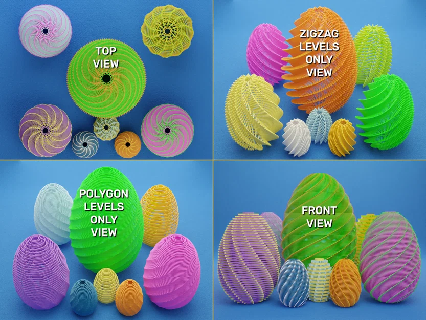 Trứng Phục Sinh Đa Màu với 3D Color Composition - Image 2