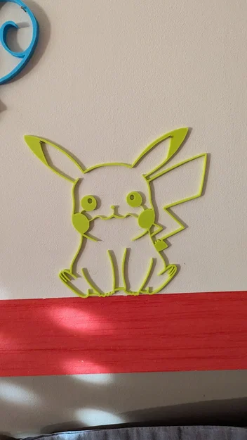 Mô hình trang trí tường Pikachu Pokemon in 3D cực đẹp - Image 1