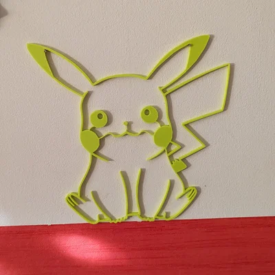 Mô hình trang trí tường Pikachu Pokemon in 3D cực đẹp