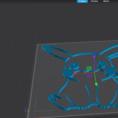 Mô hình trang trí tường Pikachu Pokemon in 3D cực đẹp