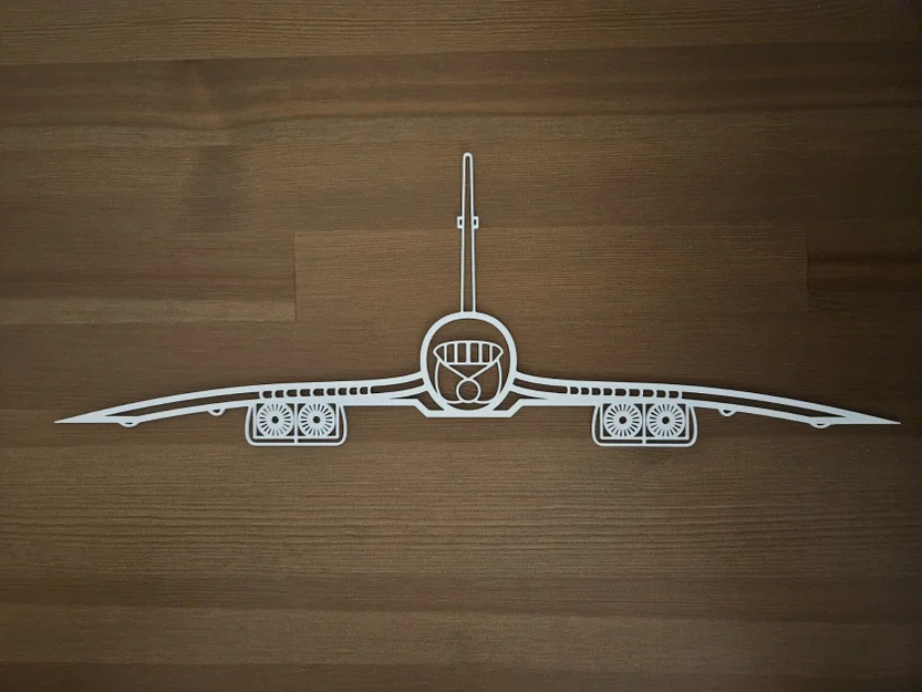Mô hình treo tường Concorde 3D - Thiết kế nghệ thuật siêu thanh - Image 1