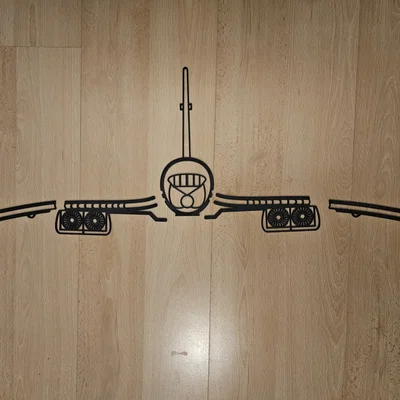 Mô hình trang trí tường Concorde - Phiên bản in 3D khổ lớn ấn tượng