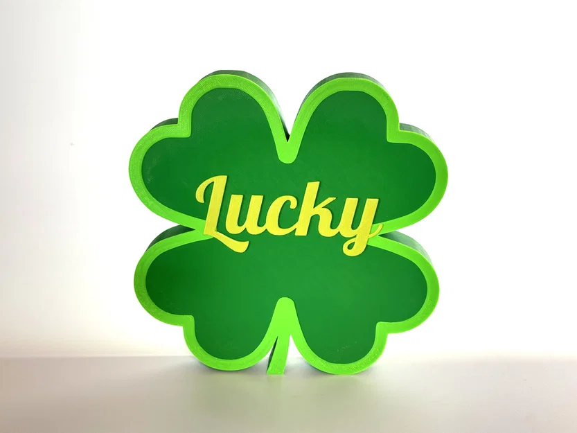 Mô hình trang trí Lucky Clover 3D - Cỏ bốn lá may mắn cho mọi nhà - Image 1