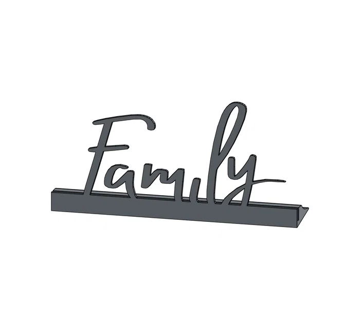 Chân đế ảnh để bàn chữ Family - Trang trí bàn làm việc cực đẹp - Image 1