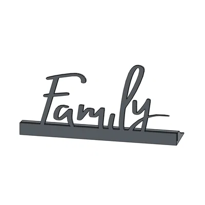 Chân đế ảnh để bàn chữ Family - Trang trí bàn làm việc cực đẹp