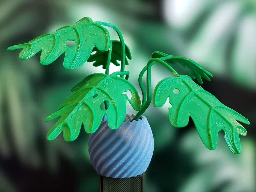 Cây Monstera Uốn Tạo Hình (Moldable Monstera Plant) - Kit In 3D - Image 1