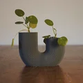 Chậu cây trang trí in 3D hiện đại hình chữ U - Thumbnail 1