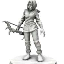 Mô hình nữ thợ săn Dungeons and Dragons cho game thủ in 3D