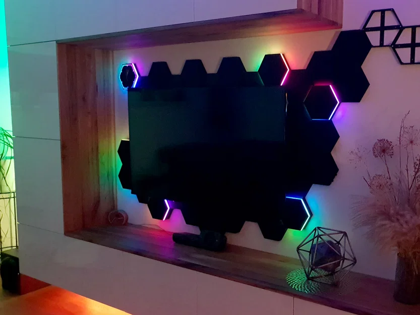 Hexatiles - Gạch tường lục giác LED (Hexagon LED Wall tiles) - Image 15