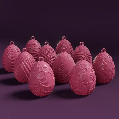 Bộ sưu tập 10 mẫu trứng phục sinh (Easter Eggs) in 3D siêu đẹp