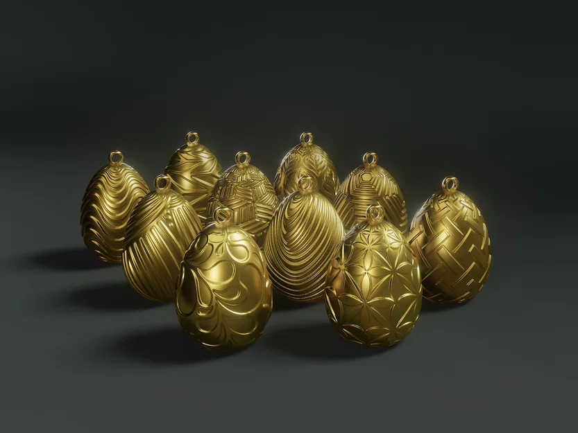 Bộ sưu tập 10 mẫu trứng phục sinh (Easter Eggs) in 3D siêu đẹp - Image 2