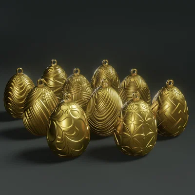 Bộ sưu tập 10 mẫu trứng phục sinh (Easter Eggs) in 3D siêu đẹp