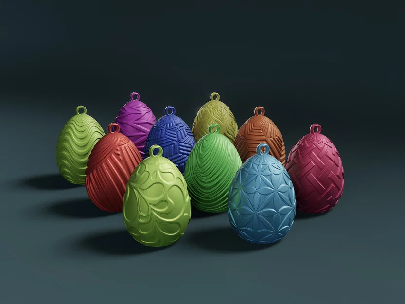 Bộ sưu tập 10 mẫu trứng phục sinh (Easter Eggs) in 3D siêu đẹp - Image 3