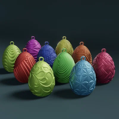 Bộ sưu tập 10 mẫu trứng phục sinh (Easter Eggs) in 3D siêu đẹp