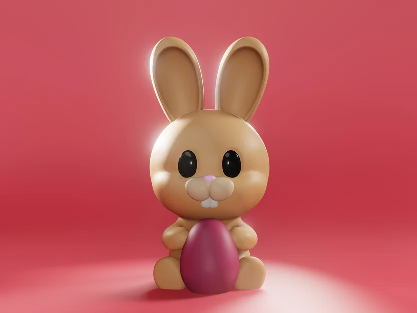 Easter Bunny Binky – Chú thỏ ôm trứng Phục Sinh (3D Model) - Image 2