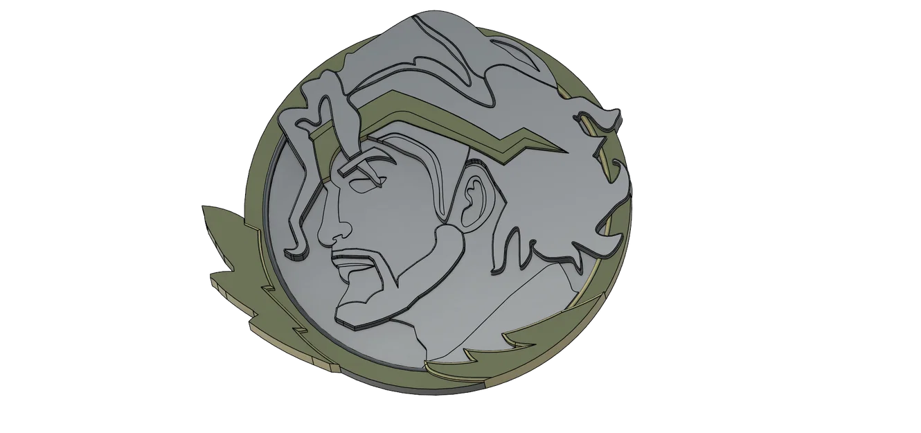 Mô hình 3D Huy chương Zeus (Fortnite Zeus Medallion) độc đáo - Image 1