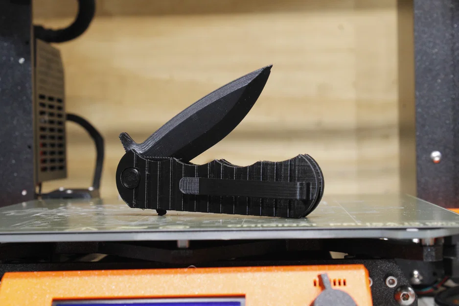 Dao gấp bỏ túi in 3D siêu thật (Realistic fully 3D printable pocket knife) - Image 1