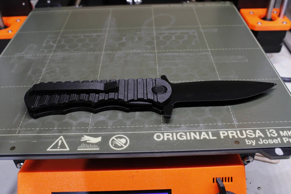 Dao gấp bỏ túi in 3D siêu thật (Realistic fully 3D printable pocket knife) - Image 2