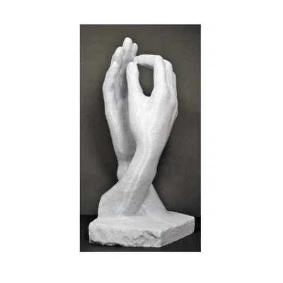Mô hình 3D Tượng điêu khắc đôi bàn tay tình nhân nghệ thuật