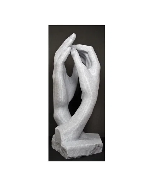 Mô hình 3D Tượng điêu khắc đôi bàn tay tình nhân nghệ thuật - Image 4