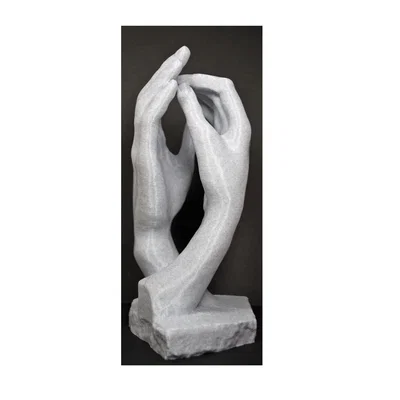 Mô hình 3D Tượng điêu khắc đôi bàn tay tình nhân nghệ thuật