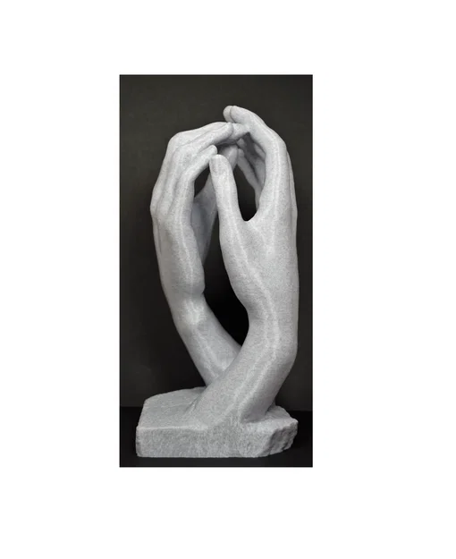 Mô hình 3D Tượng điêu khắc đôi bàn tay tình nhân nghệ thuật - Image 7