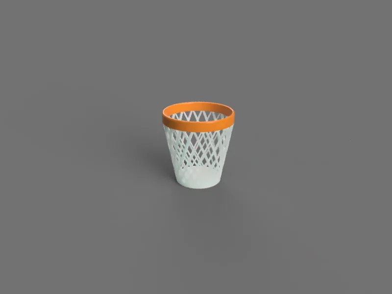 Thùng rác để bàn hình rổ bóng rổ độc đáo - Mẫu in 3D cực chất - Image 1