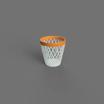 Thùng rác để bàn hình rổ bóng rổ độc đáo - Mẫu in 3D cực chất