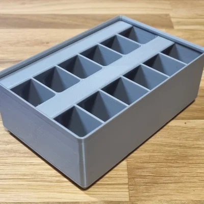 Khay Gridfinity 3x2x6 chia 12 ngăn tiện dụng cho linh kiện nhỏ