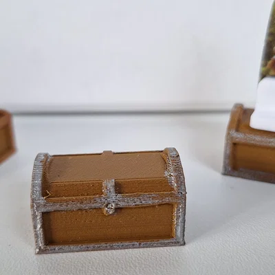 Mô hình rương kho báu 3D cho game Gloomhaven (In không cần support)