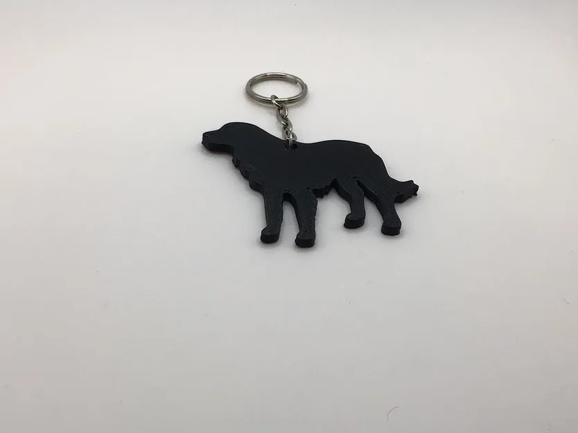 Móc khóa hình chú chó Golden Retriever in 3D đáng yêu - Image 1