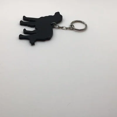 Móc khóa hình chú chó Golden Retriever in 3D đáng yêu
