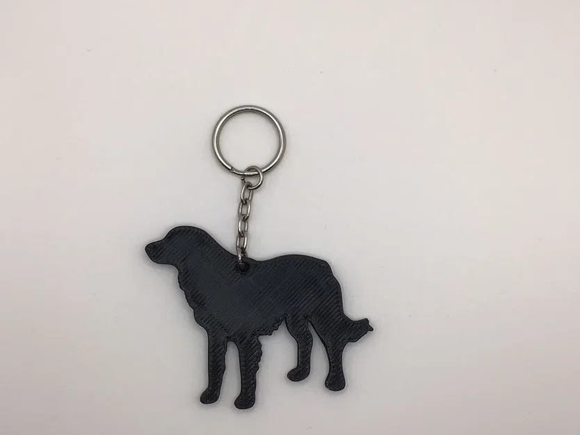 Móc khóa hình chú chó Golden Retriever in 3D đáng yêu - Image 3