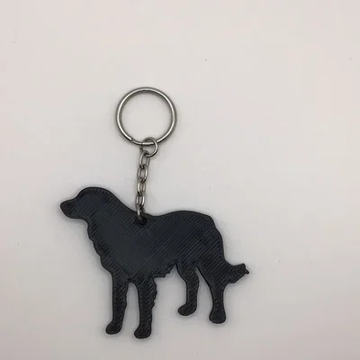 Móc khóa hình chú chó Golden Retriever in 3D đáng yêu