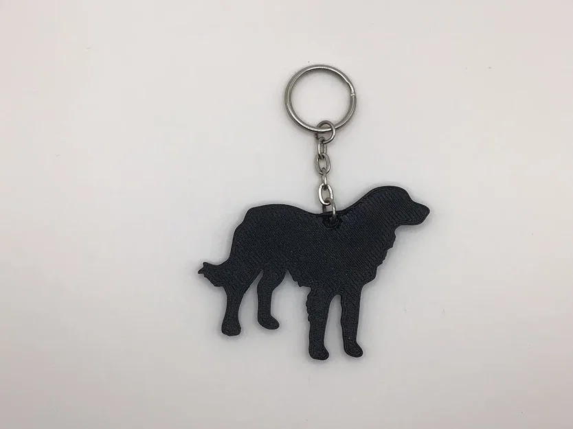 Móc khóa hình chú chó Golden Retriever in 3D đáng yêu - Image 4