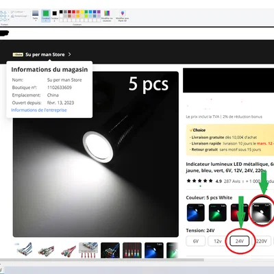 Đèn LED cho đầu in (print head) Ender3 V3 KE