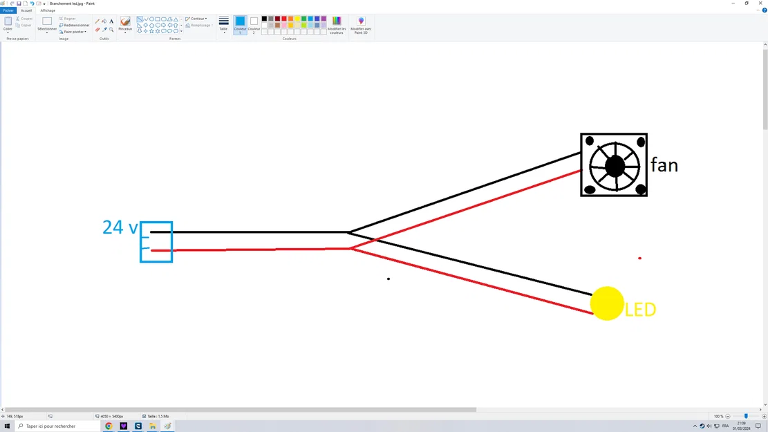 Đèn LED cho đầu in (print head) Ender3 V3 KE - Image 4