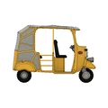 Xe Tuk-Tuk/ Auto Rickshaw màu vàng có chuyển động – Version 2 - Thumbnail 2